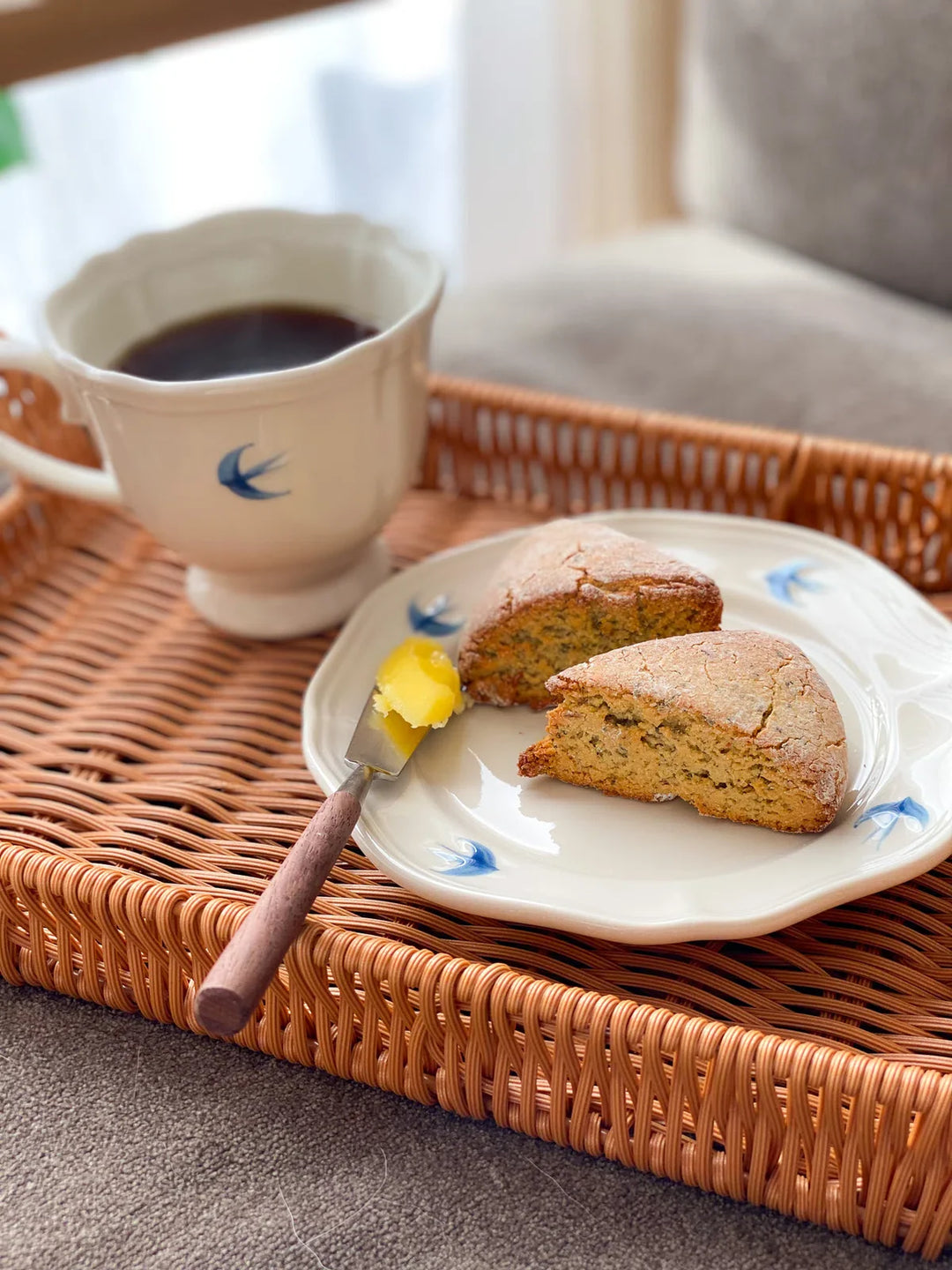 乾燥水菜とヨーグルトのスコーン