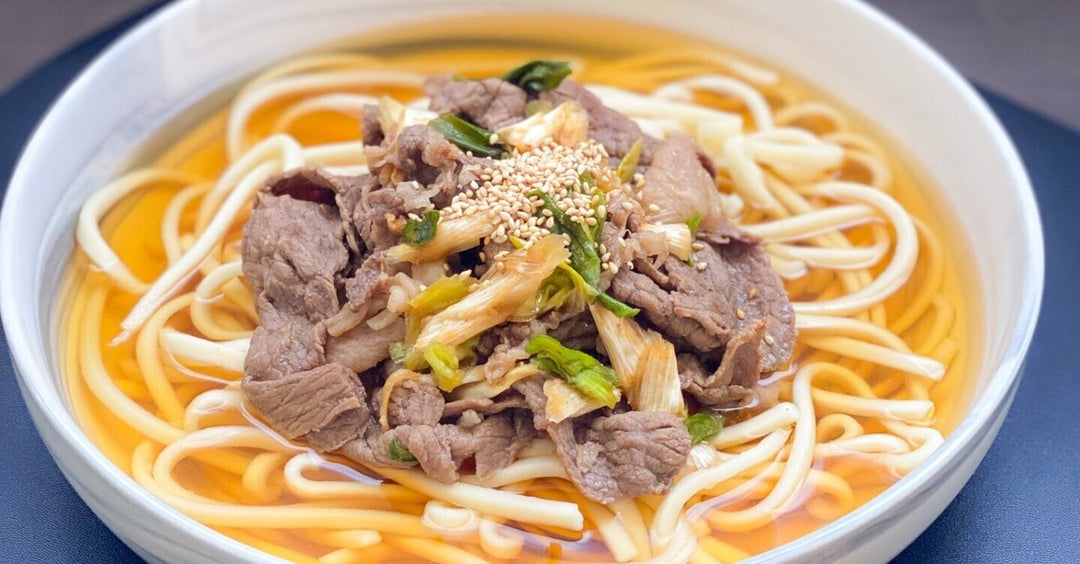 乾燥白ねぎのレシピ 乾燥白ねぎの肉うどん