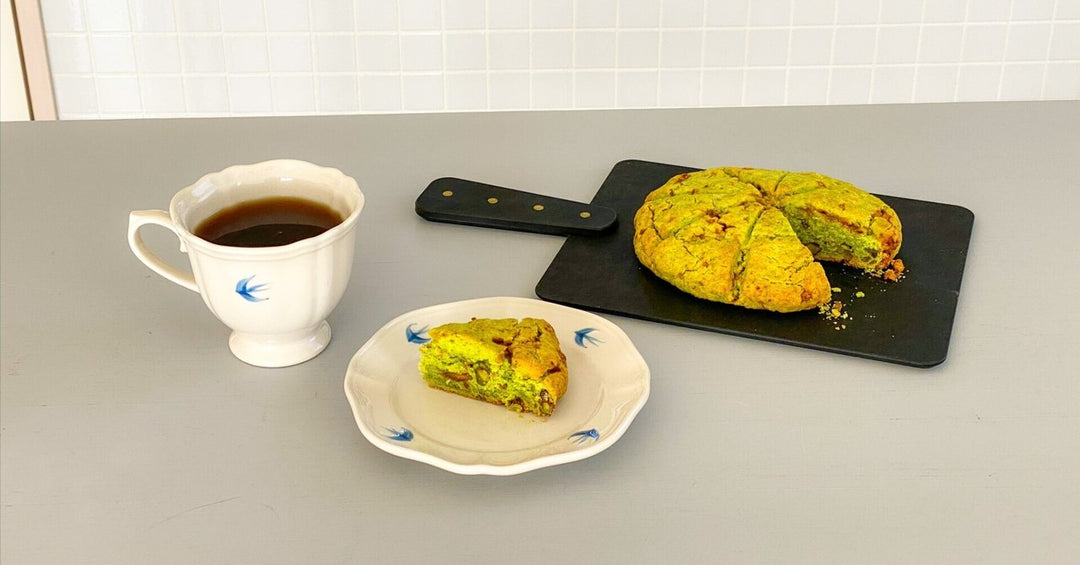 九条ねぎパウダーの塩キャラメルスコーン